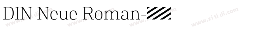 DIN Neue Roman字体转换